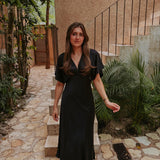 LEOCADIA LONG BLACK DRESS