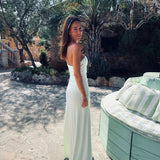 AMAIA MINT BANDEAU DRESS