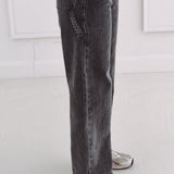 DARK GREY STRAIGHT LOOSE PANTS 710-G