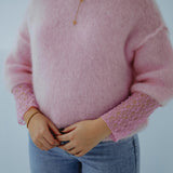 ISADORA SOFT PINK MOHAIR SWEATER