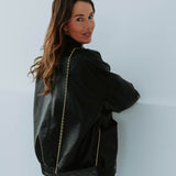 NELY BLACK LEATHER JACKET