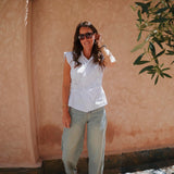 MARWA WHITE BLOUSE