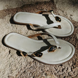 AMADO WHITE SLIPPERS