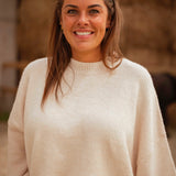 EILEEN ECRU KNITTED SWEATER