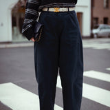ELIDI DARK BLUE BALLOON PANTS