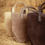 RANGERETTE TAUPE SUEDE BAG
