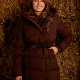 MARLENE BROWN PUFFER JACKET
