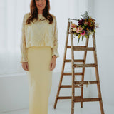 ARIANA YELLOW LACE BLOUSE