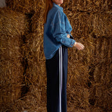 MARJORIE DARK BLUE STRIPED PANTS