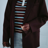TERESA BURGUNDY BLAZER