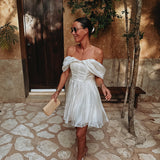 EL KSIBA ECRU DRESS