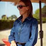 CHARLIE BLUE DENIM TWO-PIECE SET