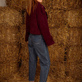 AINSLEY BORDEAUX CORDUROY JACKET