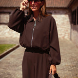 JOANN BROWN TWO-PIECE SET