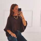 PAIGE BROWN SWEATER