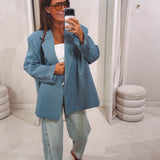 CHARLOTTE DUSTY BLUE BLAZER