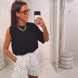 CLARA BLACK T-SHIRT