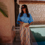 DOHA LIGHT BLUE BLOUSE