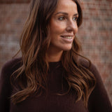 MACKENZIE BROWN KNIT SWEATER