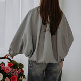 BRITT GREY LEATHER JACKET