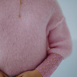ISADORA SOFT PINK MOHAIR SWEATER
