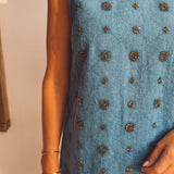 IBIZA DARK BLUE DENIM DRESS