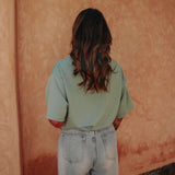 SOLSTICE DARK MINT CROPPED T-SHIRT