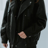 NELY BLACK LEATHER JACKET