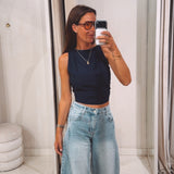 ESMEE DARK BLUE TOP