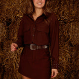 IVARA BROWN TWO-PIECE SET