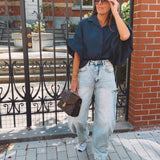 CELINE DARK BLUE BLOUSE