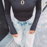 MAELIS BLACK LONGSLEEVE SHIRT