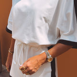 UNAI WHITE COMFY TWO-PIECE SET