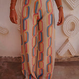 HALIMA MULTICOLOR CROCHET PANTS