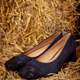 XELINNE DARK BLUE HEELS