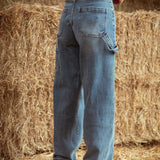 BALLOON WIDE LEG JEANS V1075