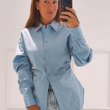SISKA BLUE BLOUSE