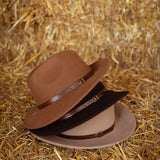 COWGIRL HAT LIGHT BROWN