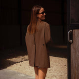 FALL IN THE AIR BROWN BLAZER