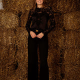 BLACK WIDE LEG JEANS 5003-3