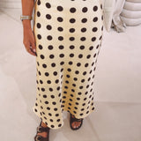 YADE BUTTER YELLOW POLKADOTS SKIRT
