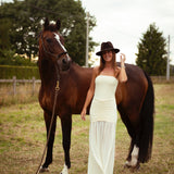 BRIAR ECRU BANDEAU MAXI DRESS