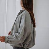 BRITT GREY LEATHER JACKET