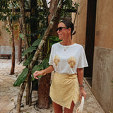RUMBA BUTTER YELLOW SEQUIN SKIRT