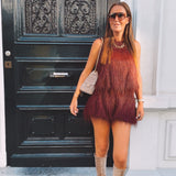 NOVALEE BORDEAUX FLUFFY SHORT
