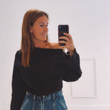 SAFIRA BLACK LONGSLEEVE SHIRT