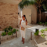 HERMOSA WHITE CROCHET DRESS