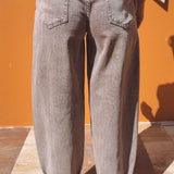 LIGHT BROWN BALLOON JEANS 9157-13