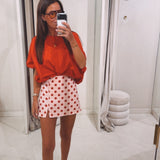 SELUNA PINK POLKADOTS SKORT