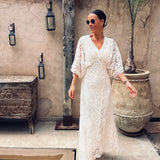 BABOUCHE ECRU LACE DRESS